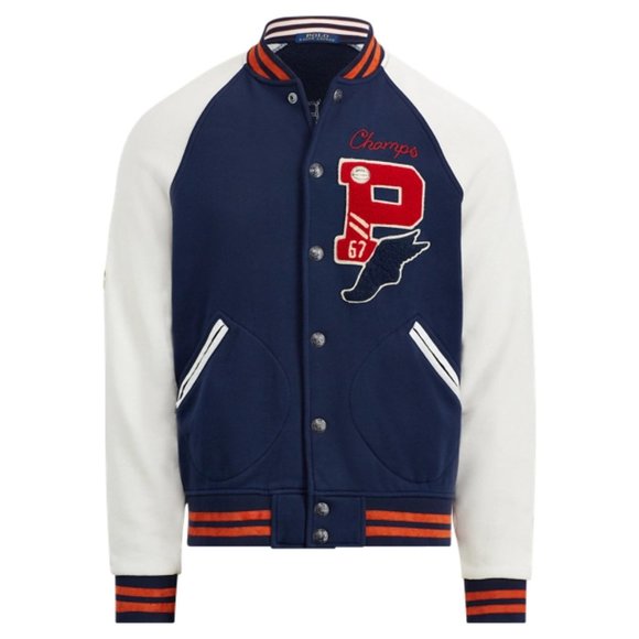 Polo Ralph Lauren Patwork Letterman Jacket - Picture 2 of 16
